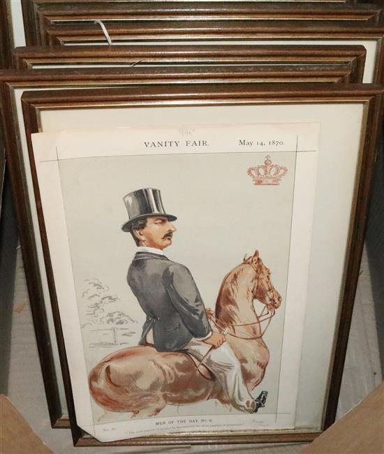 Collection of approximately 50 Spy caricature prints(-)